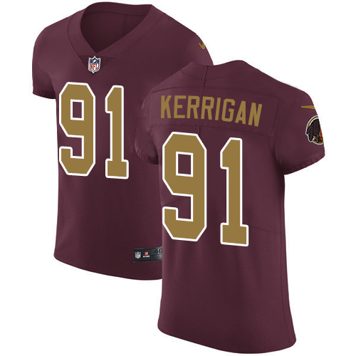 Nike Redskins #91 Ryan Kerrigan Burgundy Red Alternate Men's Stitched NFL Vapor Untouchable Elite Jersey